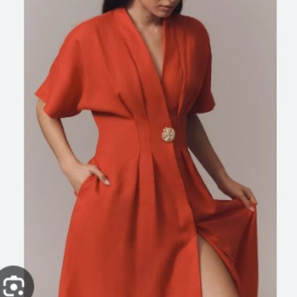 *Anthropologie “The Tobie” Linen Shirt Dress by Exquise – Size 1X (NWT) - Picture 3 of 11